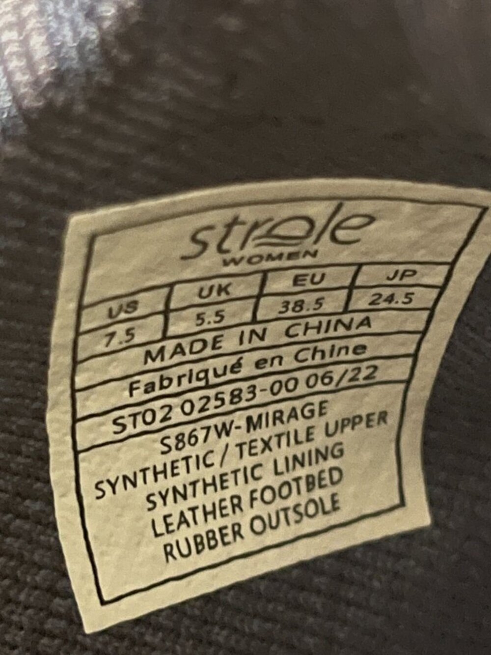 Strole Womens Mirage Athletic Sneakers 7.5 Walking Running Navy Blue Comfort - Picture 8 of 11